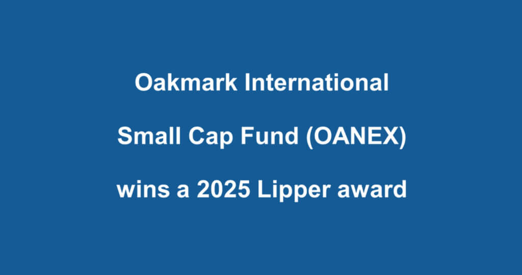 Oakmark International Small Cap (OANEX) Lipper Award 2025 image